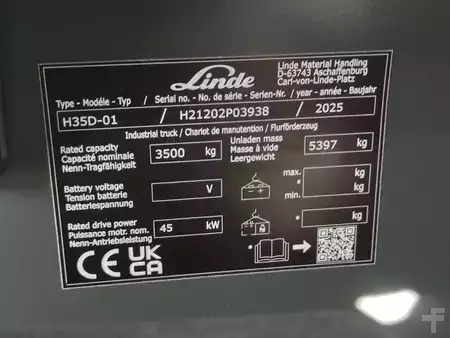 Elektromos 4 kerekű 2025  Linde H35D-01/1202 (7)