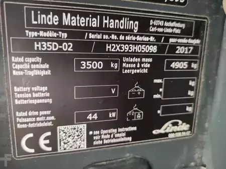 Elektromos 4 kerekű 2017  Linde H35D-02/393 (7)