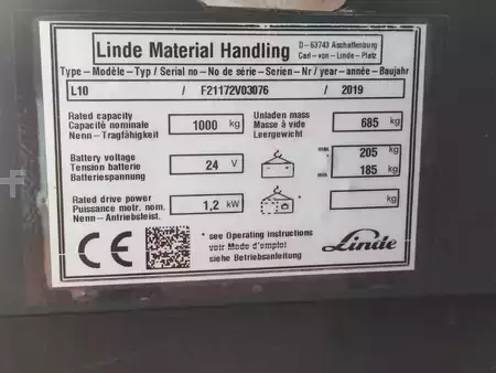 Magasemelésű béka 2019  Linde L10 (5)