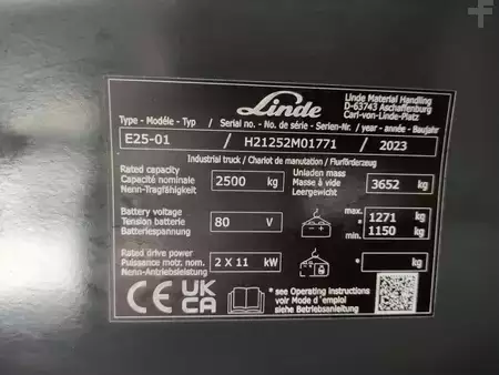 El truck - 4 hjulet 2023  Linde E25-01/1252 (7)