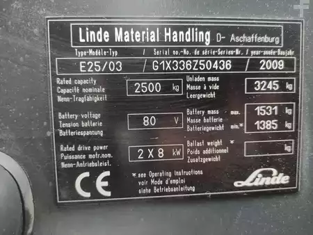 El truck - 4 hjulet 2009  Linde E25/03-336 (5)