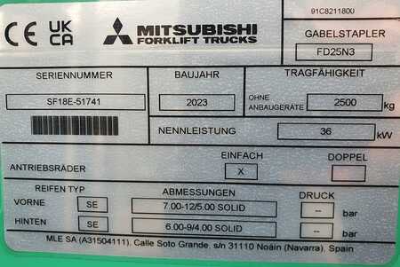 Diesel gaffeltruck 2023  Mitsubishi FD25N3 (10)