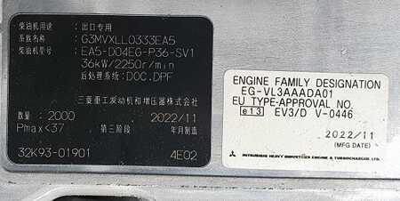 Dízel targoncák 2023  Mitsubishi FD25N3 (6)