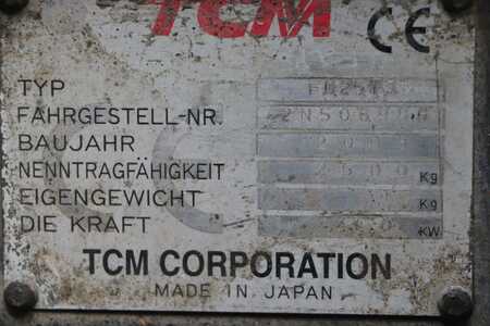 Diesel gaffeltruck 2008  TCM FD25T3 (6)