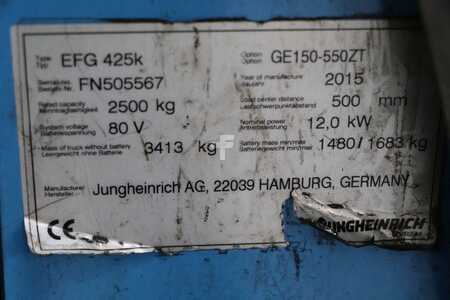 Elektro čtyřkolový VZV 2015  Jungheinrich EFG425k (4) 