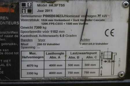 Treibgasstapler 2011  Hyster H4.5FTS5 (4)