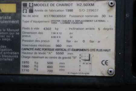 LPG heftrucks 1998  Hyster H2.50XM (2)