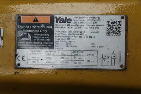 Eléctrica de 4 ruedas 2015  Yale ERP16VF (2) 