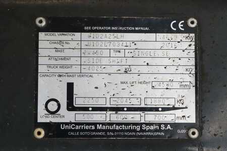 Treibgasstapler 2016  Unicarriers U1D2A25LH (2)