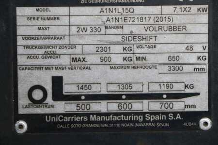 3-wiel elektrische heftrucks 2015  Unicarriers A1N1L15Q (4) 