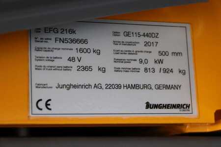 Elektromos 3 kerekű 2017  Jungheinrich EFG 216k (4) 