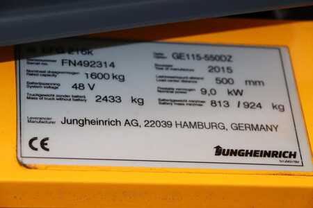 Electric - 3 wheels 2015  Jungheinrich EFG 216k (4) 