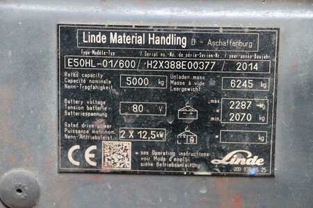 Elektryczne 4-kołowe 2014  Linde E50HL-01/600 (4) 