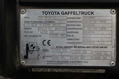 Carretilla elevadora diésel 2013  Toyota 02-8FDF30 (4) 