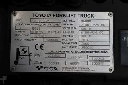 LPG Forklifts 2016  Toyota 02-8FGF25 (4) 