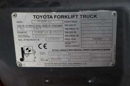 El truck - 4 hjulet 2012  Toyota 7FBMF16 (4) 