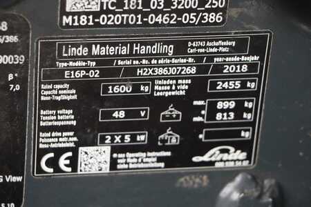 4-wiel elektrische heftrucks 2018  Linde E16P-02 (4) 