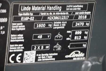 4-wiel elektrische heftrucks 2018  Linde E16P-2 (2) 