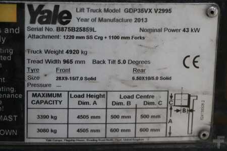 Diesel gaffeltruck 2013  Yale GDP35VX (4)