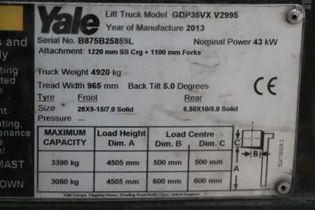 Diesel gaffeltruck 2013  Yale GDP35VX (4)