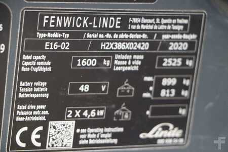 3-wiel elektrische heftrucks 2020  Linde E16-02 (4)