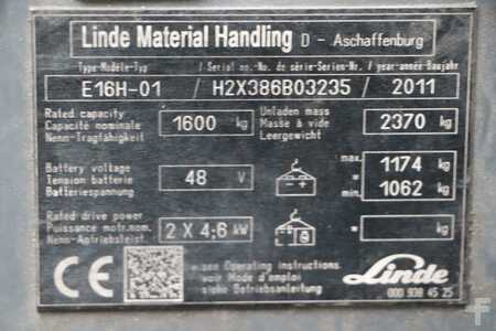 3-wiel elektrische heftrucks 2011  Linde E16H-01 (4)