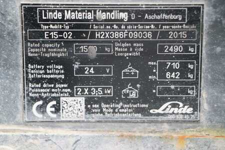 3-wiel elektrische heftrucks 2015  Linde E15-02 (4)
