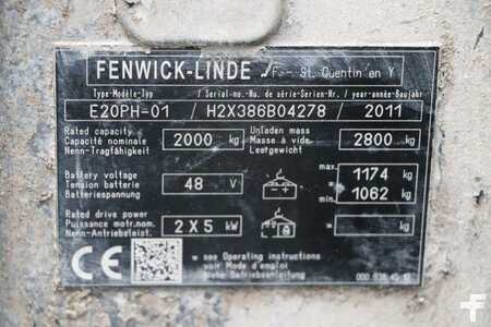 4-wiel elektrische heftrucks 2011  Linde E20PH-01 (4)