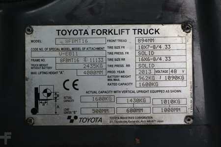 El truck - 4 hjulet 2013  Toyota 8FBMT16 (4)