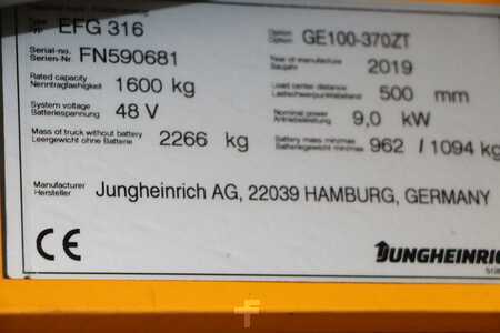 Elektrisk- 4 hjul 2019  Jungheinrich EFG 316 (4)