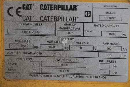 Carrelli elettrici 3 ruote 2007  CAT Lift Trucks EP16NT (4)