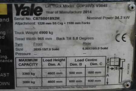 Diesel truck 2014  Yale GDP35VX (4)