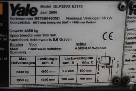 Treibgasstapler 2006  Yale GLP25VX (4)