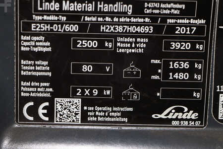 Elektro 4 Rad 2017  Linde E25H-01/600 (4)