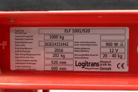 Elektrische palletwagens 2016  Logitrans ELF 1001/920 (5)