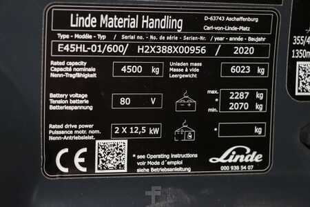 Electric - 4 wheels 2020  Linde E45HL-01/600 (4)