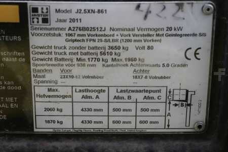 Eléctrica de 4 ruedas 2011  Hyster J2.5XN (4)