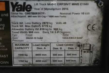 Elektro 3 Rad 2016  Yale ERP20VT (4)