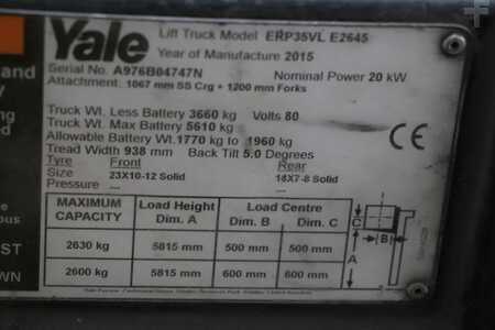 El truck - 4 hjulet 2015  Yale ERP35VL (2)