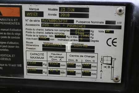 Elektro čtyřkolový VZV 2010  Hyster J3.5XN (2)