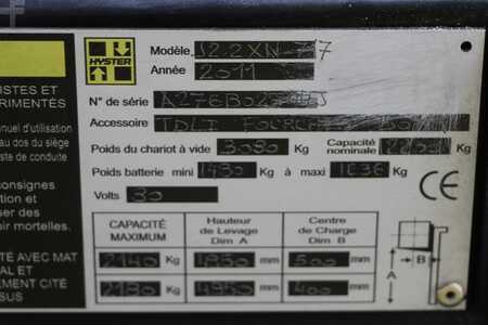 Carrelli elettrici 4 ruote 2011  Hyster J2.2XN (4)