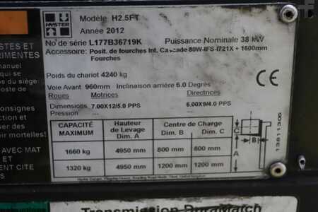 Carretilla elevadora GLP 2012  Hyster H2.5FT (4)
