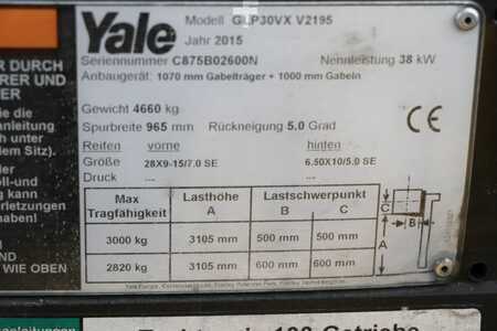 Wózki gazowe 2015  Yale GLP30VX (2)