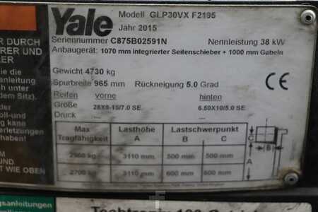 Wózki gazowe 2015  Yale GLP30VX (4)