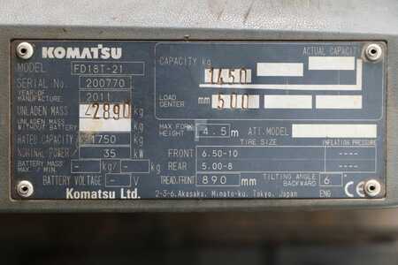 Diesel Forklifts 2011  Komatsu FD18T-21 (2)