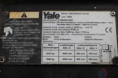 Carrelli elettrici 4 ruote 1998  Yale ERC25AGF (2)