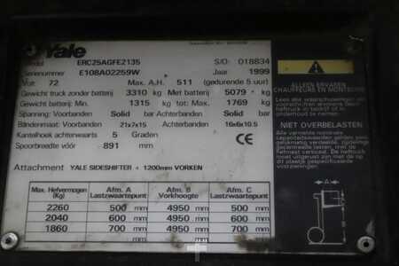 Carrelli elettrici 4 ruote 1999  Yale ERC25AGF (2)