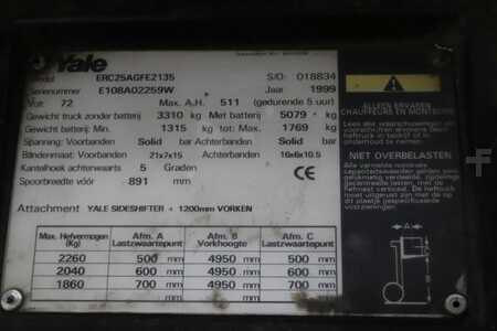 Elektromos 4 kerekű 1999  Yale ERC25AGF (4)