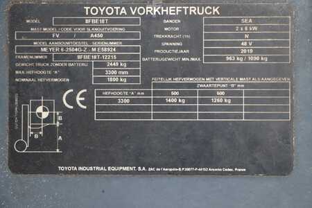 Eléctrica de 3 ruedas 2019  Toyota 8FBE18T (4)