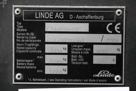 Elektryczne 4-kołowe 2001  Linde E30/600-02 (4)